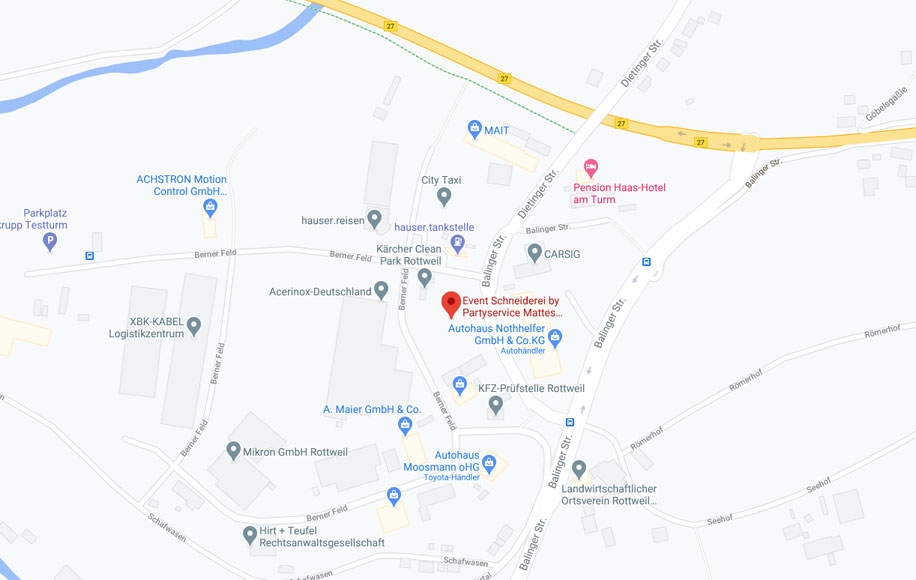Event Schneiderei Rottweil auf Google Maps